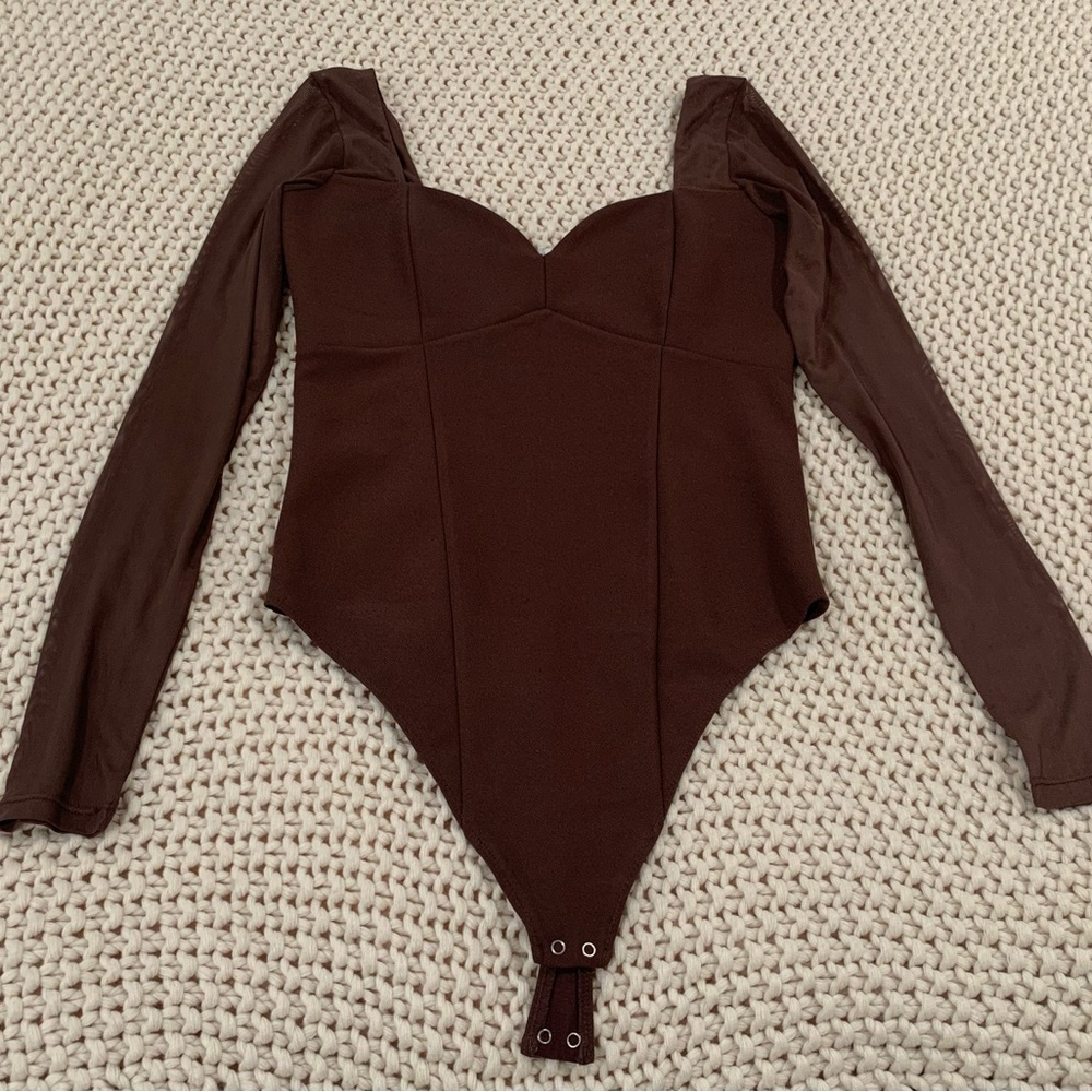 Abercrombie & Fitch Brown Bodysuit - Size L